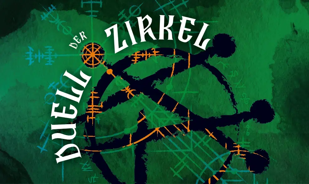 Cover Duell der Zirkel - Brettspiel Familienspiel Zweipersonenspiel